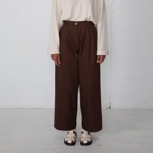 Boheme Brown Wide-Leg Trousers
